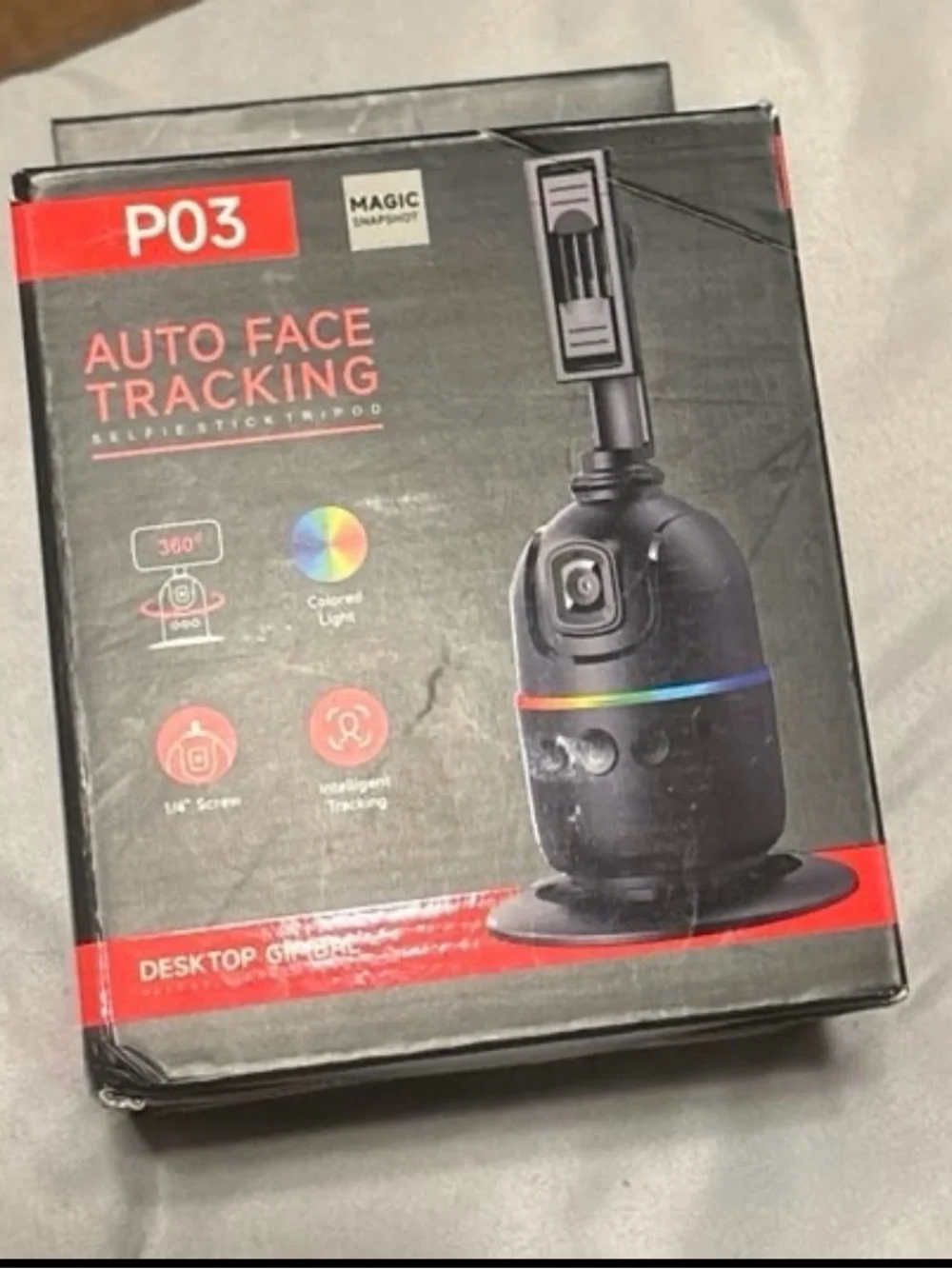 P03 Auto Face Tracking Desktop Gimbal Tripod - Black
